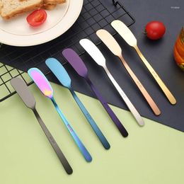 Knives Butter Knife Cheese Cutter With Hole Stainless Steel Dessert Cream Wipe Bread Jam Tools Kitchen Gadget