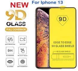 9D Full Cover Glue Tempered Glass Protector Phone Screen Protectors For iPhone 13 12 11 Mini X Xs Xr Pro Max 7 8 6 6s Plus SE Sams4853920