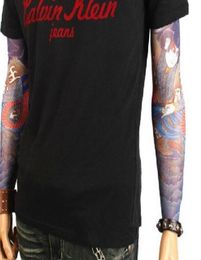 NEW ARRIVAL12pcs mix elastic Fake temporary tattoo sleeve 3D art designs body Arm leg stockings tattoo cool menwomen shippi9710895