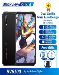 Blackview BV6100 Dual Gorilla 688inches Screen Smartphone 3GB16GB Android 90 IP68 Waterproof Cellphone 5580mAh NFC Mobile Phone1703113