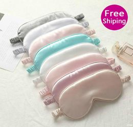 Silk Sleep Masks Rest Shading Eye Mask Padded Shade Cover Eyepatch Travel Relax Aid Blindfolds Eyemask Sleeping Mask 77994554234