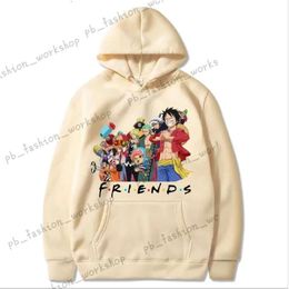 Men's Hoodies & Sweatshirts Anime One Piece Hoodie Men and Women Harajuku Pullover Long Sleeve Loose Streetwear Topsmen's Bles22 132