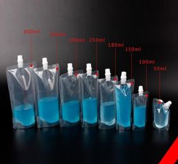 50ML300ML Standup Plastic Drink Packaging Bag Spout Pouch for Juice Milk Coffee Beverage Liquid Packing bag Drink Pouch SN49243404081