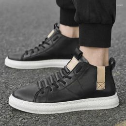 Boots High Top Men's Sneakers Vulcanised Shoes Fashion Men Casual Luxury White Comfy Streetwear Zapatos