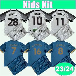 espnsport 23 24 ALLEN GRIMES Kids Kit Soccer Jerseys PATERSON FULTON O. COOPER YATES CULLEN Home Away Football Shirts Short Sleeve Uniforms