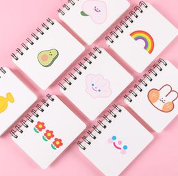 80 Papers Cute Kawaii A7 Spiral Notebook Notepads High Quality Students Portable Pocket Book for Gift2094593