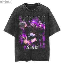 Men's T-Shirts Summer 3D Anime Jujutsu Kaisen Printing T Shirt Satoru Gojo Graphic Short Sleeves Kid Fashion Tee Shirts Harajuku Clothing TeesL240110