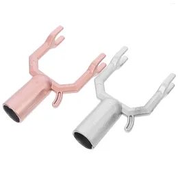 Hangers 2pcs Clothes Sticks Pole Fork Drying Heads Parts