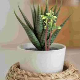 Decorative Flowers Plastic Coconut Palm Tree Miniature Plant Pots Bonsai Craft Micro Landscape DIY Decor