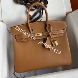 borse da donna di lusso Borsa tote Epsom di design alma bb 10A Borsa da cena in pelle togo di alta qualità Borsa da viaggio con cuciture completamente realizzate a mano Borsa da viaggio di grande capacità