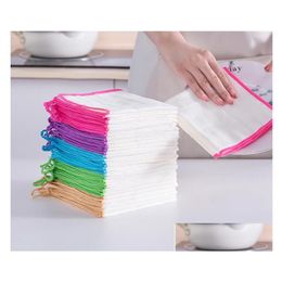 Other Kitchen Tools Cleaning Cloth Dish Washing Towel Bamboo Fibre Eco Friendly Cleanier Clothing Sn2132 Drop Delivery Home Garden D Dhmp4