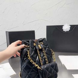Luxury Evening Shoulder Bags Designer Backpack Women's Backpacks 2pcs Set Cross Body Purses Card Holder Quilted Genuine Leather Mini Handbags Chain Bag with Box