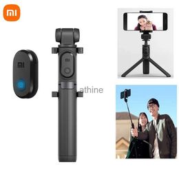 Selfie Monopods Selfie Stick Bluetooth for Phone Mini Tripod Selfiestick With Wireless Remote Shutter For Android YQ240110
