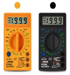 DT838C LCD Digital Multimeter ACDC 7501000V Amp Volt Ohm Tem Tester with Test Lead and Temperature Probe Voltmeter Ammeter2312076