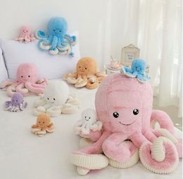 18CM Lovely Plush Octopus Pendant Soft Stuffed Animal Mini Kids Toys Kawaii Octopus Dolls Home Decor Cute Doll Children Playmate 5 Colors Free Shipping