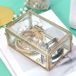 Bottles Gold Retro Phnom Penh Jewelry Box Small Flip Light Luxury