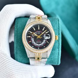 Shiny Diamond Watch Men Luxury Watch 40mm Automatic Mechanical Movement 904L Stainless Bracelet Designer Watches High Quality Wristwatch Montre de Luxe