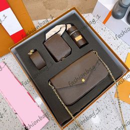 Wallet designer bag womens handbag shoulder bag tote bag exquisite limited edition three piece set with original box high quality leather