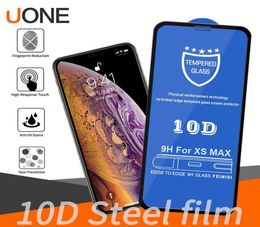 9h screen protector 10d tempered glass hard edge for iphone 14 13 12 pro max protective explosionproof full cover film2090359