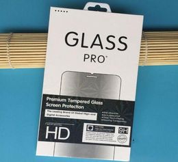 Fashion Retail Box Package PaperPlastic Box Packing For Premium Tempered Glass Screen Protector FilmHang Hole 2019 New Bag8781321