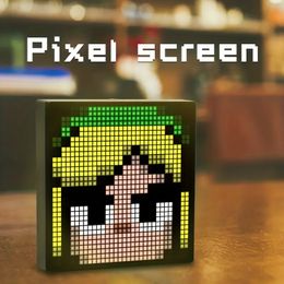 1pc LED Pixel Display 12.6*12.6inch, Programmable LED Screen Night Light, APP Control, DIY Text Pattern Animation, For Home Decoration, Art Creation, Game Room, Bar