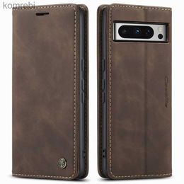 Cell Phone Cases Luxury Leather Case For Google Pixel 8 Pro Cover Magnetic Flip Case For Pixel 7 6 Pro 8A 7A 6A Wallet Phone Bags ShellL240110