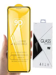 Full Cover 21D 9D Tempered Glass Screen Protector AB Glue for iPhone 12 11 PRO MAX XR XS MAX 6 8 PLUS 100pc Retail8794435