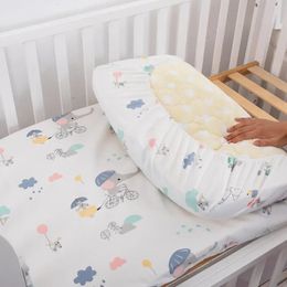 born Baby Bed Linen Elastic Fitted Sheet Cotton Waterproof Cot Cradle Crib Mattress Cover Protector Babies Accessories 240109