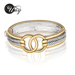 Bangles UNY Bangle Antique Twisted Wire Cable Bangles Retro David Designer Inspired Fashion Brand Bracelet Free Ship Christmas Bracelets