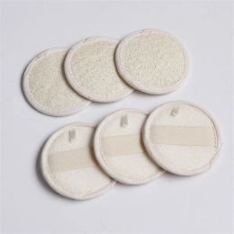 8cm Round Shaped Natural Loofah Pad Exfoliating Face Sponge Remove the Dead Skin Spa Massage Loofah Sponge Bath Sponge BJ