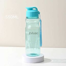 water bottle 550ml Sports Water Bottle Gym Camp Picnic Travel Hiking Portable Reusable Plastic Cups Outdoor Drinking Tools Canteen No BPA YQ240110
