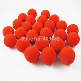 Red Sponge Foam Ball Clip Circus Clown Nose Comic Halloween Costume Party Magic Dress326v