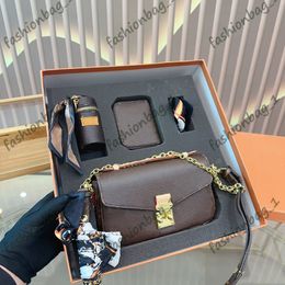 Designer bags for womens exquisite Limited Edition Three piece set Shoulder bag handbag tote bag wallet crossbody bag purse card holder With original box