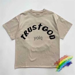 Men's T-Shirts Pu Print Sunday Service T-shirt Men Women 1 1 B Quality Hip-Hop Trust God Tee CPFM Tops Fit Short Sleeveyolq