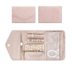 Display Travel Jewellery Organiser Roll Foldable Jewellery Case for Journeyrings Necklaces Jewerly Storage Bag