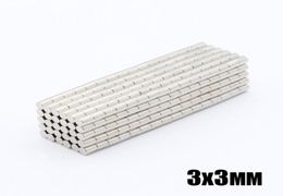100pcs N35 Round Magnets 3x3mm Neodymium Permanent NdFeB Strong Powerful Magnetic Mini Small magnet1651649