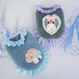 Dog Apparel Autumn And Winter Pet Clothes Durable Thick Fluffy Lovely Design Warm Comfortable Very Suitable For