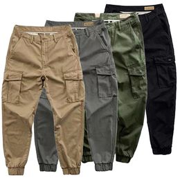 Pants Mens Pants Cargo Trousers Spring and Autumn Casual Lightweight Pants Streetwear Breathable Long Trousers Korean Fashion 2021