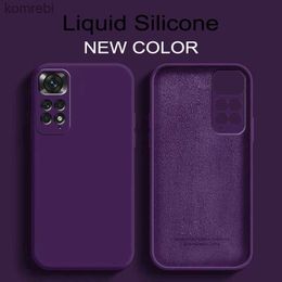 Cell Phone Cases Luxury Liquid Silicone Soft Cover For RedMi Note 11 11s Pro 4G 10 10A 10C redmi note 12 Global Square Phone CaseL240110