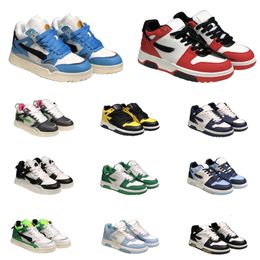 10 days delivered Designers Out of Office OOO Low Casual Shoes Black White Blue Orange Tops Distressed Leather Platform Trainers Luxury OFFS Mens Women Brand Loafers