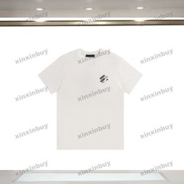 xinxinbuy 2024 Men designer Tee t shirt Pin Letter embroidery 1854 women black white Grey blue red XS-XL