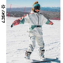 Skiing Suits LDSKI -30 Ski Suit Women Men Retro Style Waterproof Windproof Thickened Warmth Jacket and Pants Snowboarding Winter Ski Wear