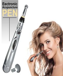 Meridian Acupuncture Pen Therapy Heal Muscle pain relieving device with 3 Massage Head Health Care Electronic Energy Massage Pen3997739