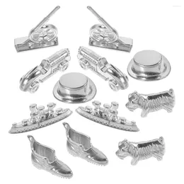 Charm Bracelets 2 Sets Replacement Metal Game Pieces For Board Aluminium Alloy Kit