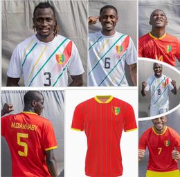 24 25 Guinee Soccer Jerseys National Team Guins Camano Kante Traore Home And White red Guinea 2024 2025 Football Shirt Uniforms