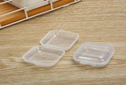 Plastic Beads Storage Containers Mini Clear Square Box Empty Case with Lid for Earplugs Jewelry Hardware or Any Other Small Craft1736840