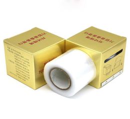 Disposable Hygiene Tattoo Cling Film Professional Transparent Cover Film for Eyebrow Lips Makeup With Tooth Shape Cutter Attached1450076