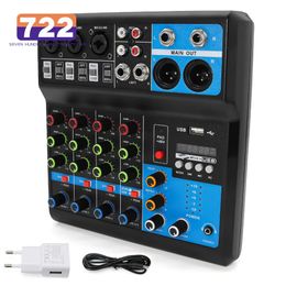 5Way Computer Recording Free Drive Sound Card Mixing Console Mixer Audio Professional Pro Equipment Interface Processor 240110