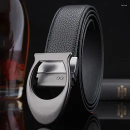 Belts Designer Mens Genuine Leather Belt Luxury Letter Zinc Alloy Buckle Fashion Casual Width 4cm Size 105-125cm Versatile