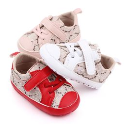 Designer Baby letter printed first walkers toddler kids non-slip sneakers infant boys girls soft bottom casual shoes S1016